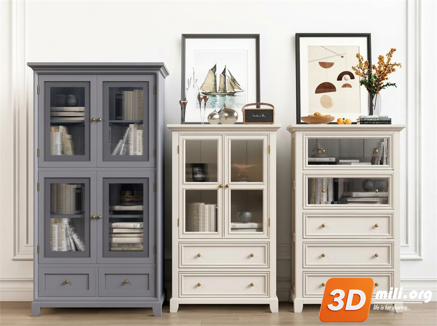 Decorative cabinet Skp Files